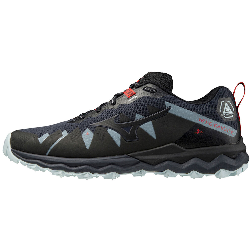 Mizuno Men's Wave Daichi 6 Trail Running Shoes Navy/Black/Red (J1GJ217109-OCI)